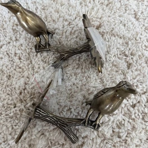 Gilded aviary curtain tie - , back